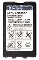 accu 550mah li-ion sony ericsson t610-t630