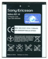 bst40 accu voor oa sony ericsson p1