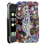 ed hardy faceplate iphone 3g(s), tattoo, large eh logo