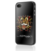 ed hardy faceplate iphone 4, tattoo, tiger, w-sepents, blk bkgrnd