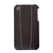 ferrari hard case modena leather brown for iphone 3g(s)