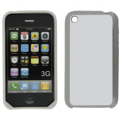 mobilize iphone 3g(s) transparant rubber case grey